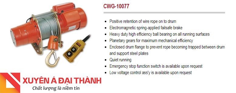 Tời điện 300kg 