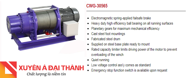 tời điện 1100kg