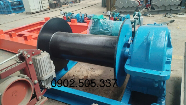 Trống cáp của máy tời kéo mặt đất