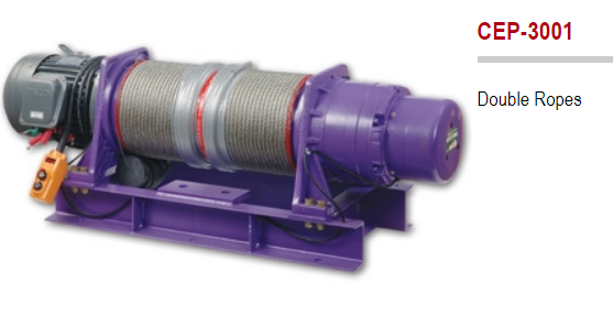 tời cáp điện thang tải hàng 3000kg