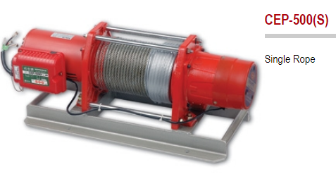 tời cáp điện thang tải hàng 500kg