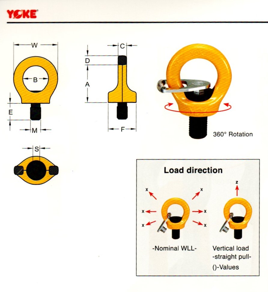 Tai Cẩu Khoen Móc Cẩu 8-291K YOKE