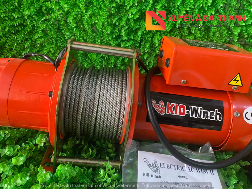 Hình ảnh tời điện KIO tại kho Xuyên Á Đại Thành