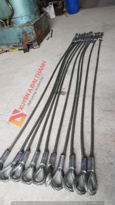 sling cáp thép 2 đầu mắt cứng