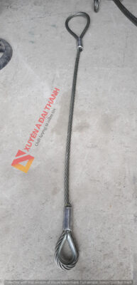 sling cáp thép 1 đầu mắt cứng 1 đầu mắt mềm
