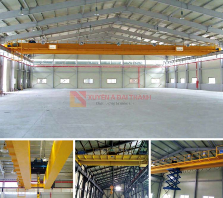 Các loại cẩu trục nhà xưởng phổ biến hiện nay