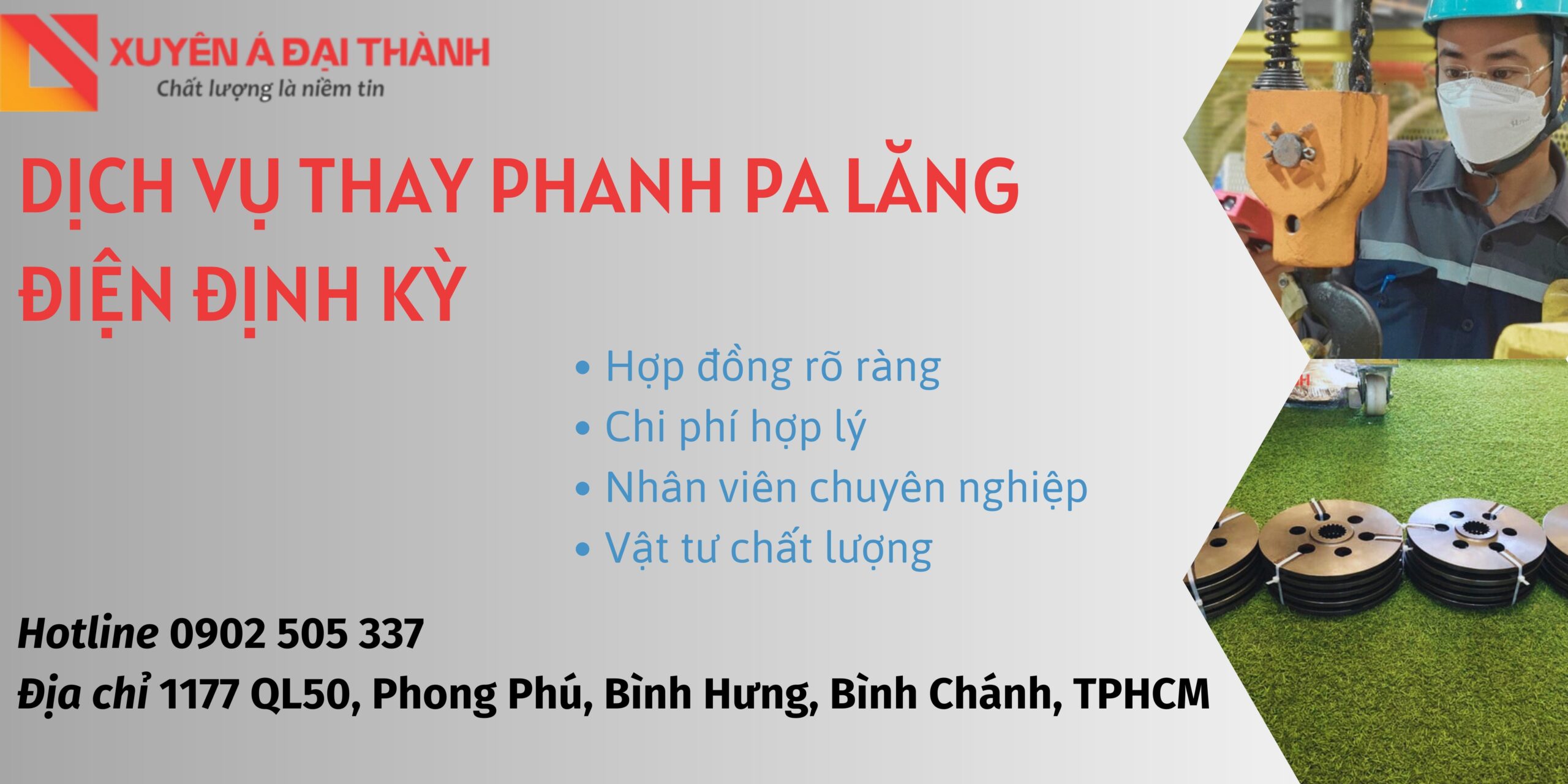 thay phanh pa lăng điện