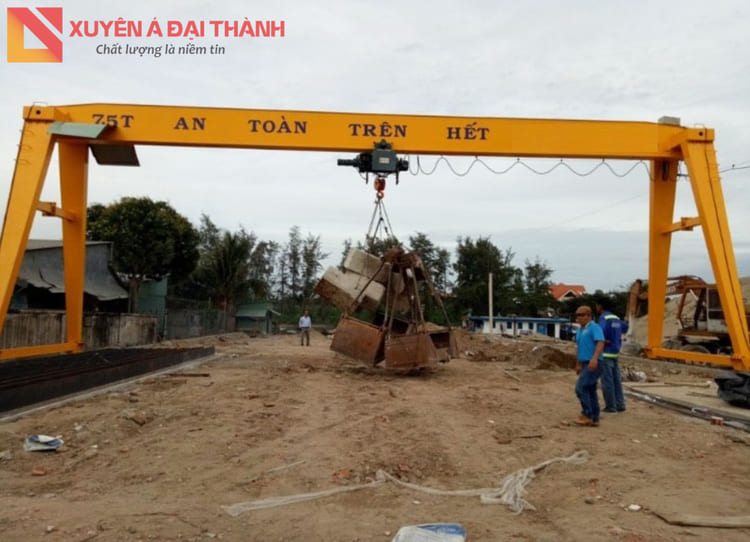 lắp đặt cầu trục chữ a 7.5 tấn