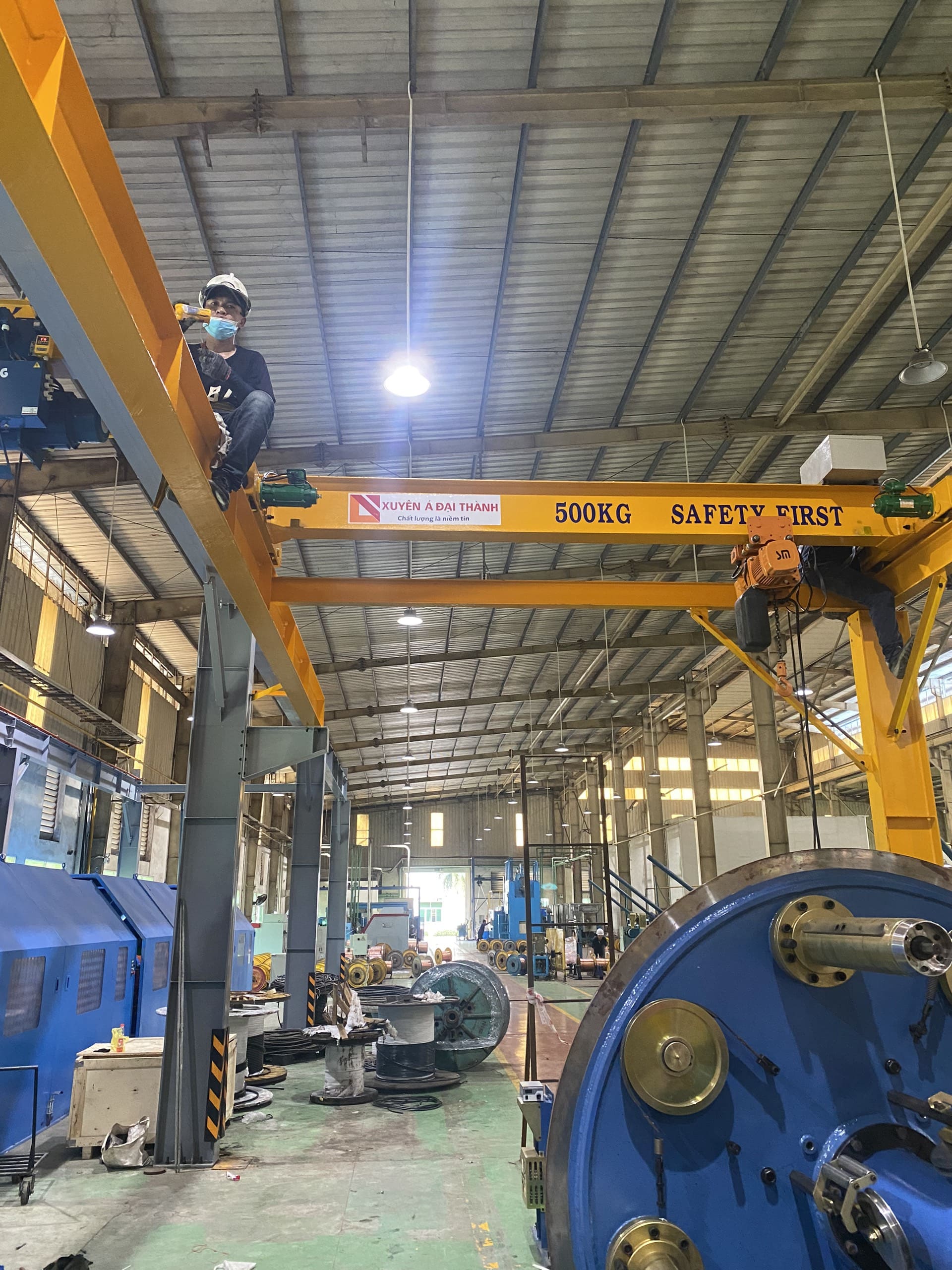 lắp đặt khung cầu trục