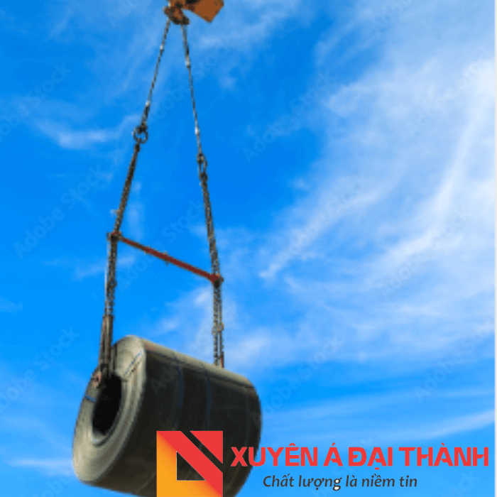 Bộ cáp thép bấm chì được sử dụng để nâng các hàng hoá có tải trọng lớn