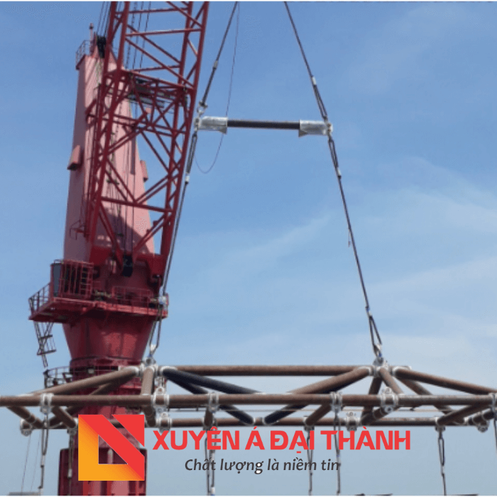 Ứng dụng sling cáp thép bấm 2 mắt mềm