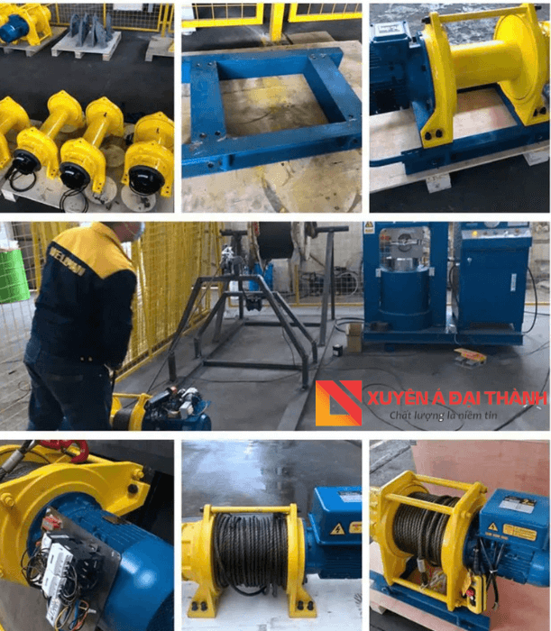 Bộ phận của tời kéo mặt đất
