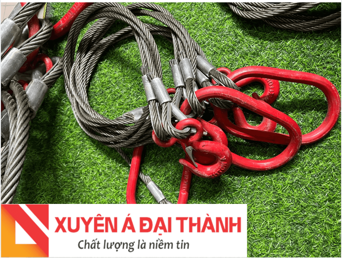 Cáp thép bấm chì 2 chân của côn ty Xuyên Á Đại Thành