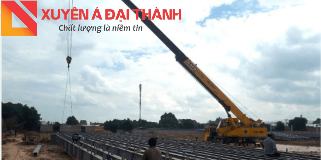 Cáp thép bấm chì 2 chân được sử dụng tại công trường