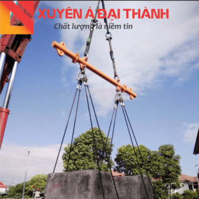 Cáp thép bấm chì 4 chân được sử dụng nâng các vật nặng