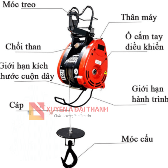 Cấu tạo tời treo