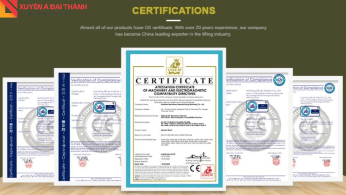 Chứng nhận quốc tế CE
