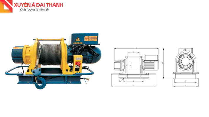 Máy tời điện 1.6 tấn