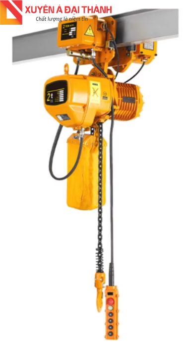 Palang xích điện 2 tấn 1 xích - loại đẩy điện