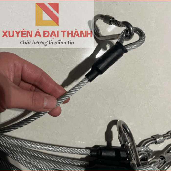 Sling cáp thép bấm 2 mắt cứng