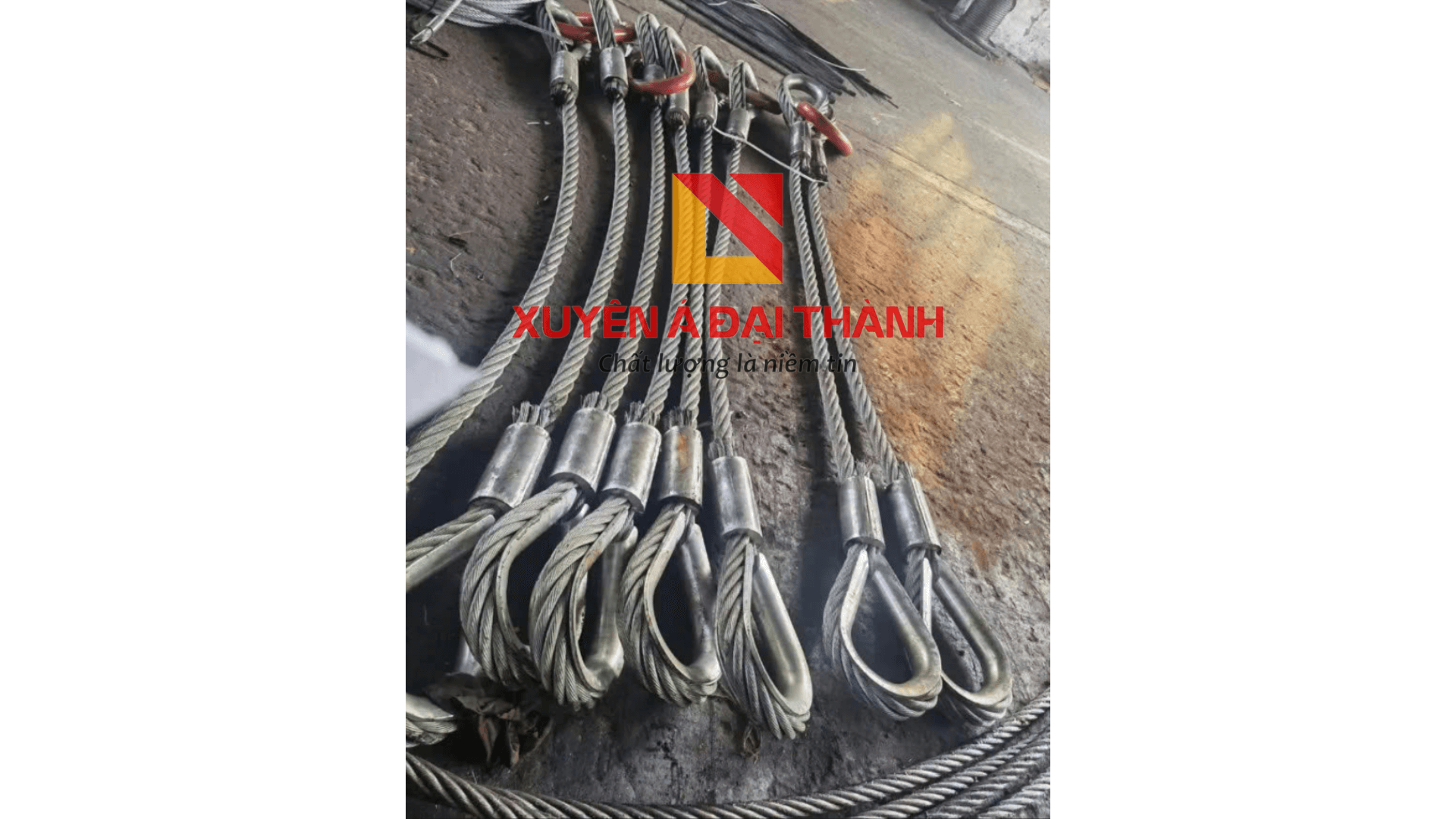 sling cáp thép bấm 2 mắt cứng