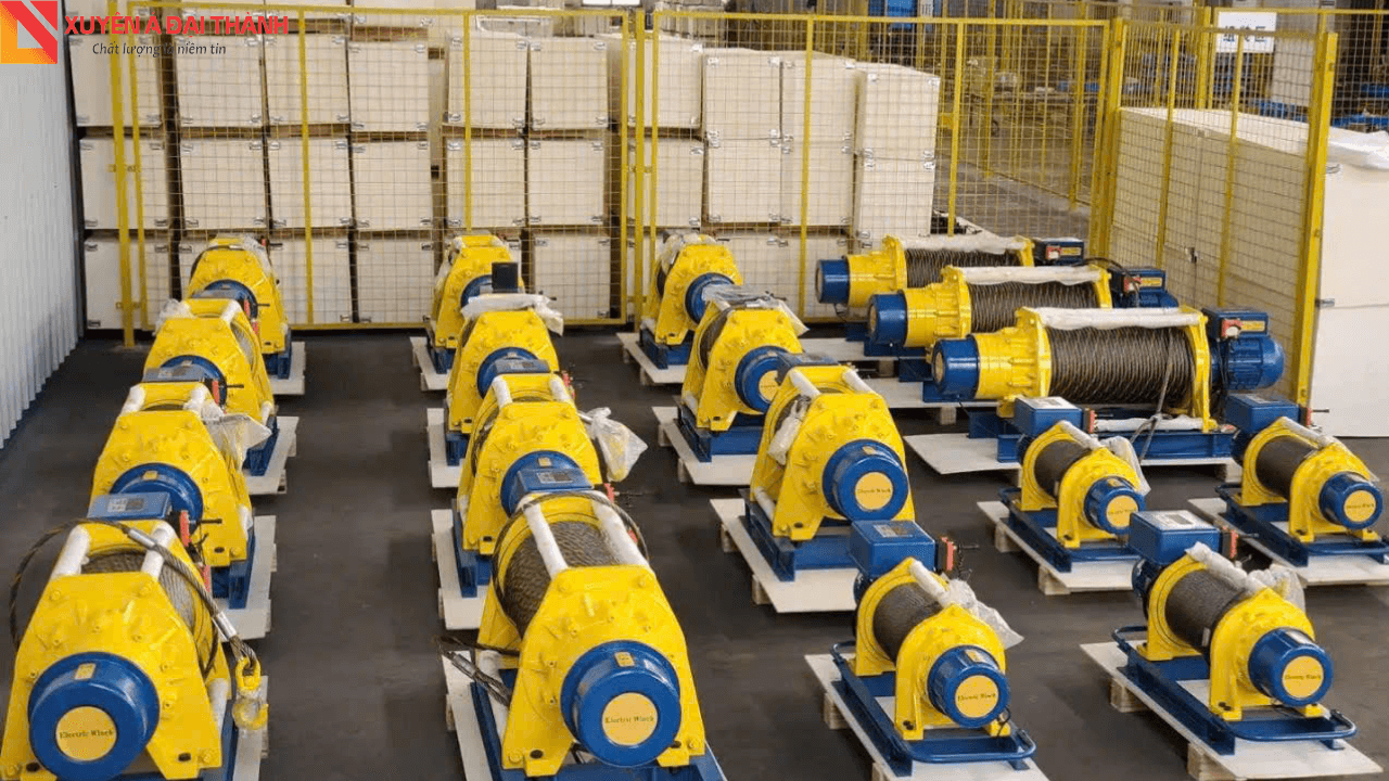 Xuất khẩu máy tời điện 750kg - Tại xưởng