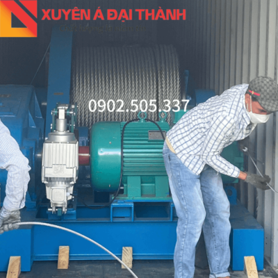 nhập khẩu tời điện công suất lớn