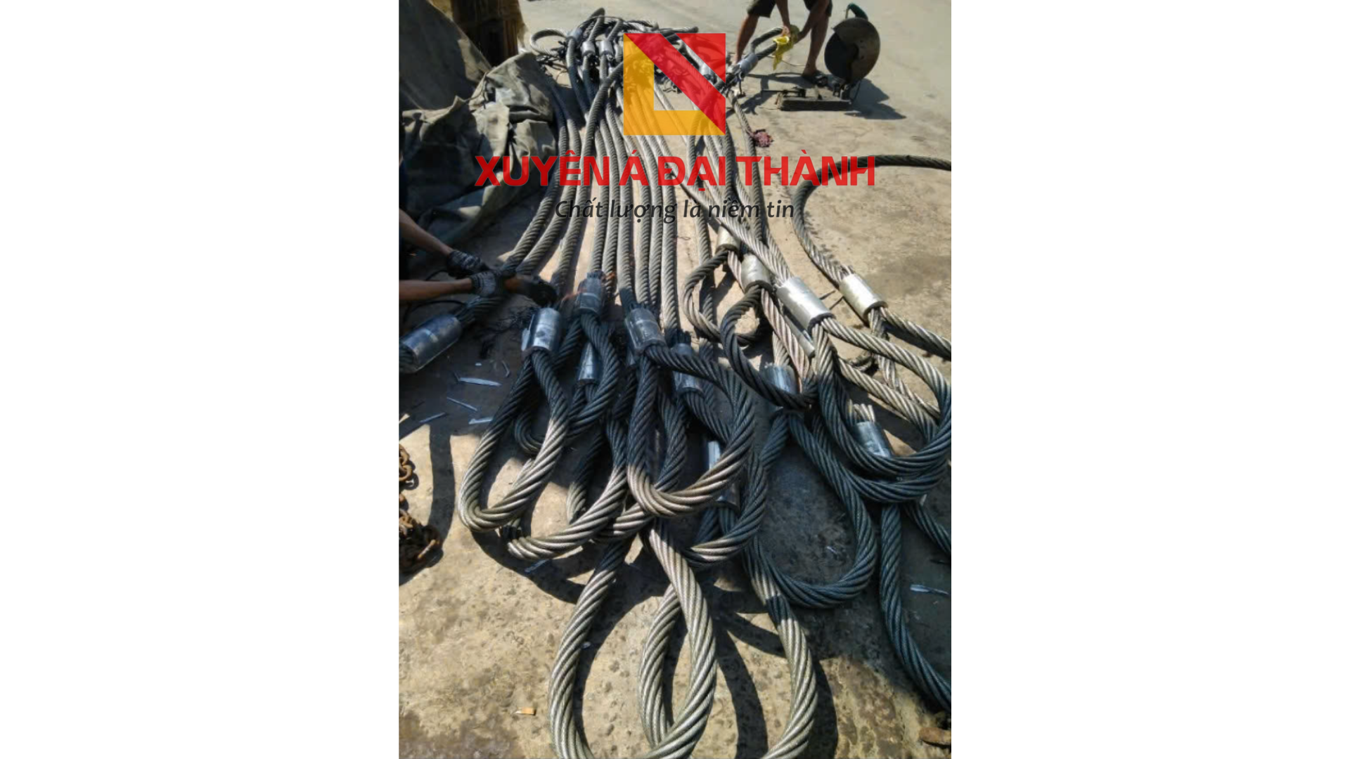 sling cáp thép bấm 2 mắt mềm