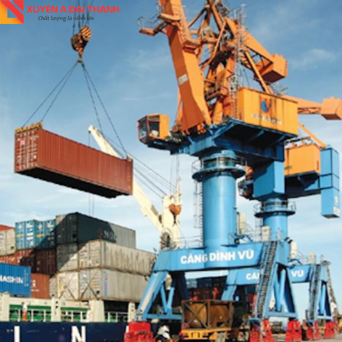Sling cáp thép được ứng dụng cẩu hàng ở cảng biển