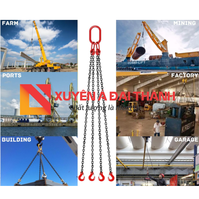 ứng dụng của xích đen phi 12mm - minh họa