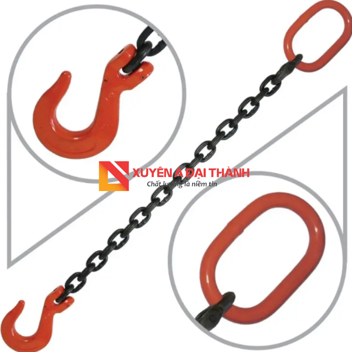 Các bộ phận dây xích cẩu hàng 1 chân 