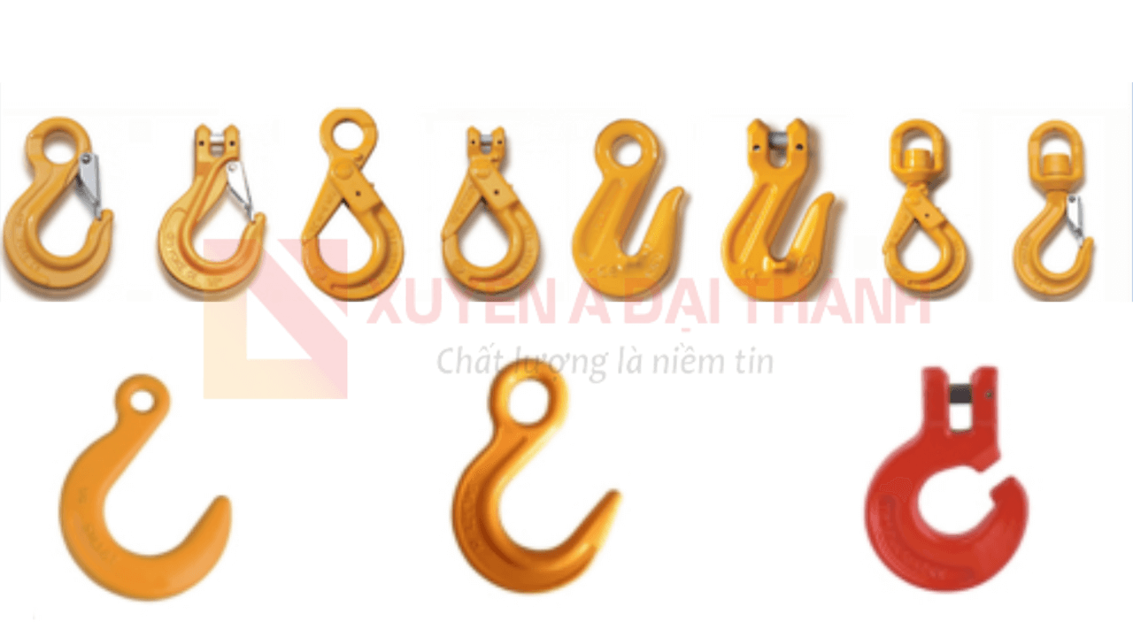 Các loại móc cẩu hàng nhập khẩu chính hãng tại Xuyên Á Đại Thành