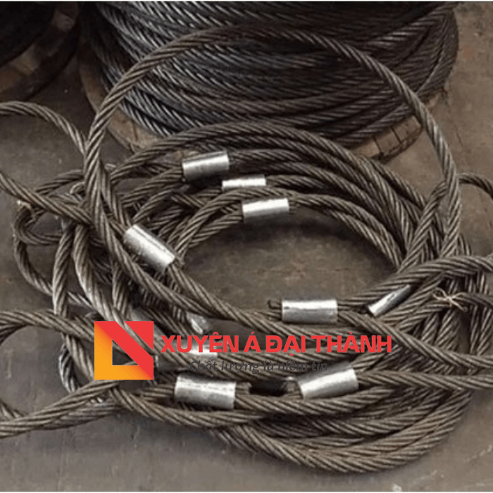 Cáp thép bấm chì mắt mềm