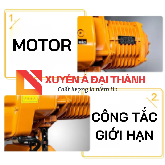Cấu tạo palang xích điện 150kg