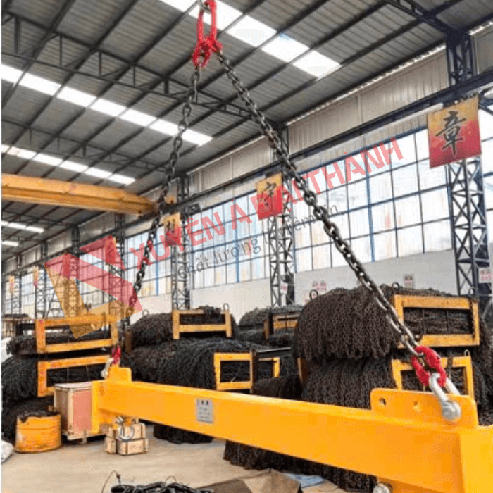 dây xích cẩu hàng trong công nghiệp