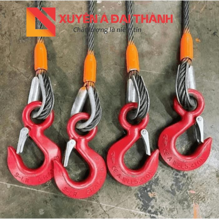 Đầu mắt cứng + móc cẩu carbon