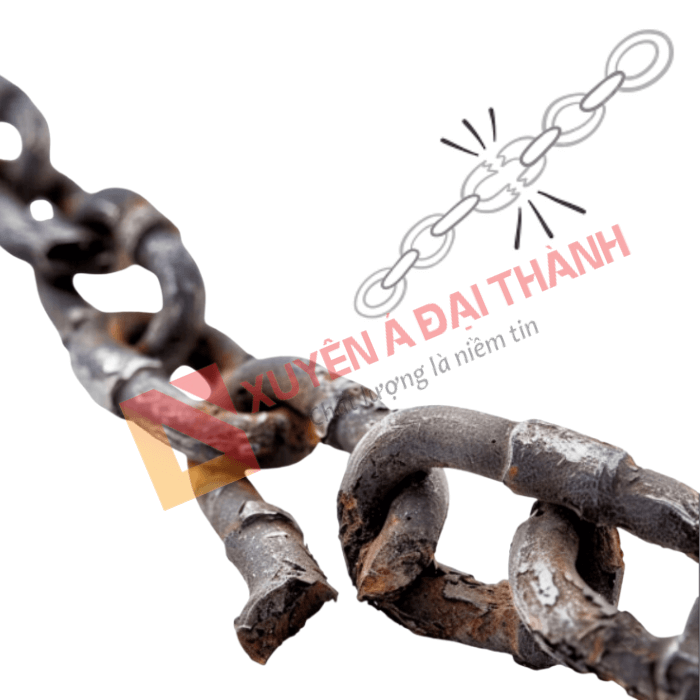 Xích bị đứt, gãy