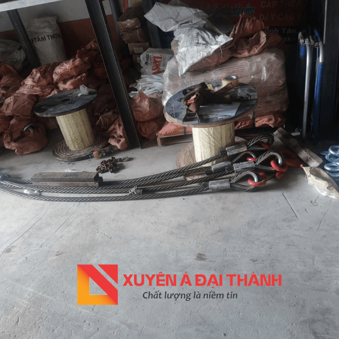Cáp thép cẩu hàng 2 chân
