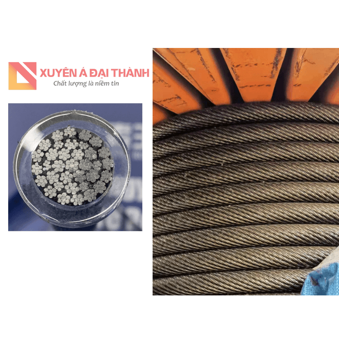 Cấu trúc cáp thép chống xoắn 35x7 
