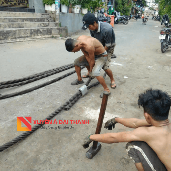 chầu bấm chì thủ công 