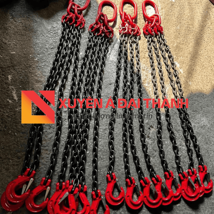 dây xích cẩu hàng 4 chân