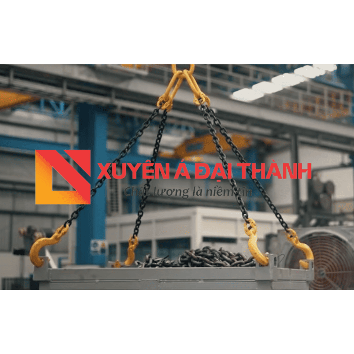 dây xích sắt kết hợp với sling xích