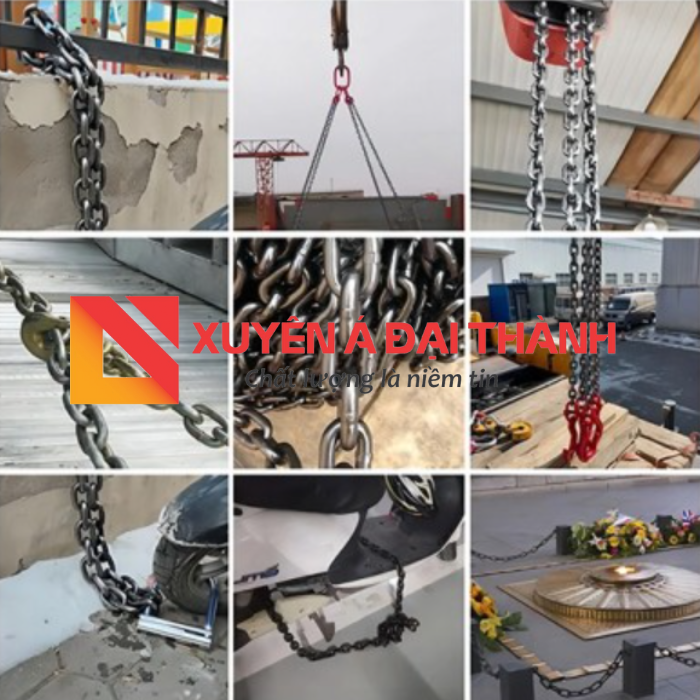 ứng dụng của dây xích sắt 6mm