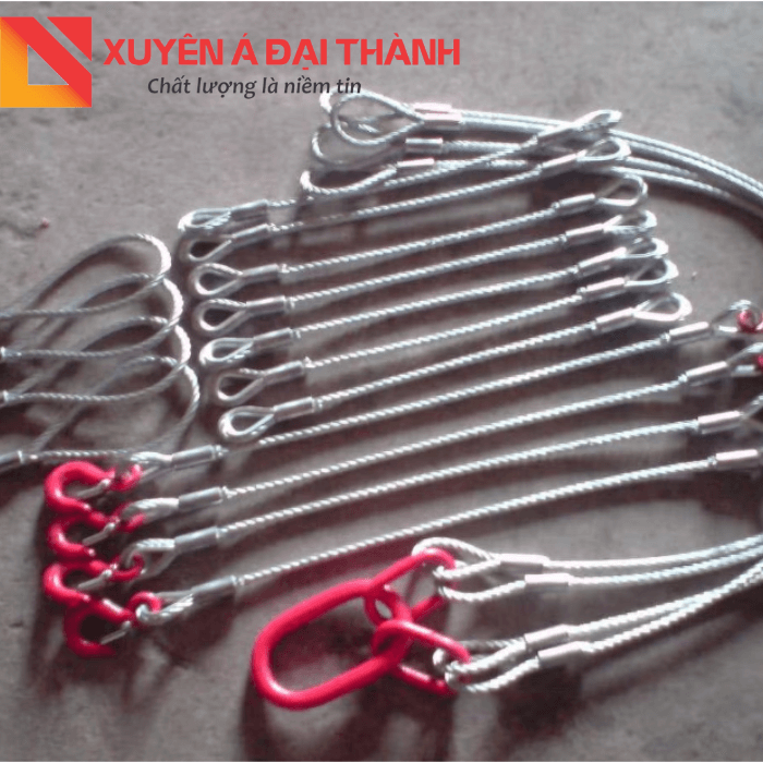 Cáp cẩu hàng kèm móc cẩu