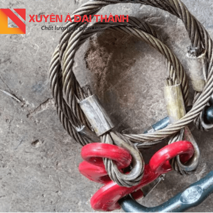 Cáp thép cẩu hàng 2 chân