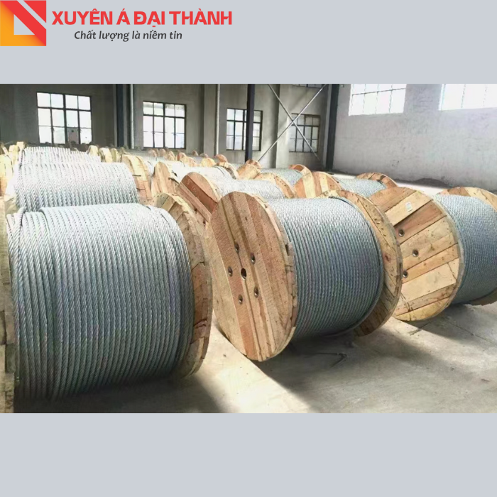Cáp thép mạ kẽm nhập bởi Xuyên Á Đại Thành