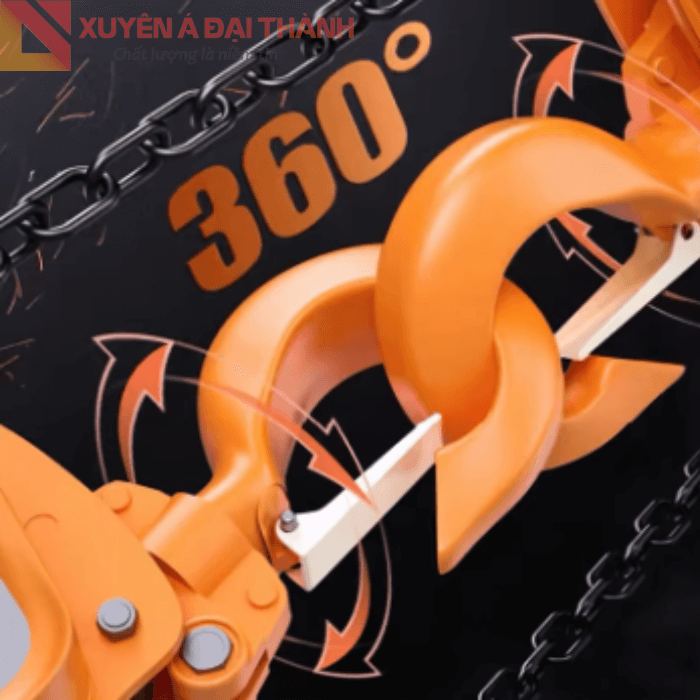 Móc chống tháo rời xoay 360°
