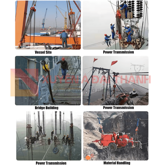 Ứng Dụng Palang Xích Kéo Tay KAWASAKI