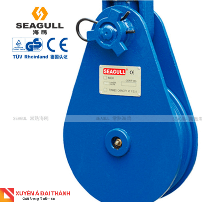 Ròng rọc đầu móc cẩu Seagull - Model: LH, tải trọng 2 tấn - 85 tấn