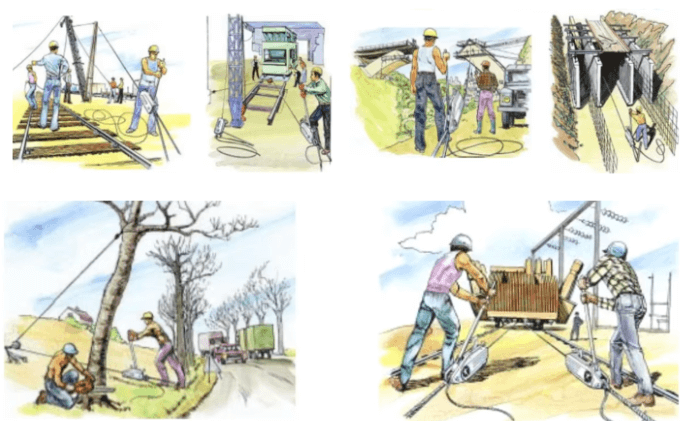 Cách sử dụng máy kéo cáp bằng tay trong xây dựng
